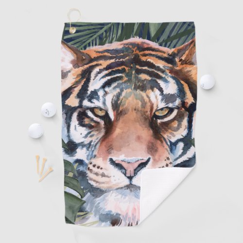 Jungle Cat _ Tiger Golf Towel