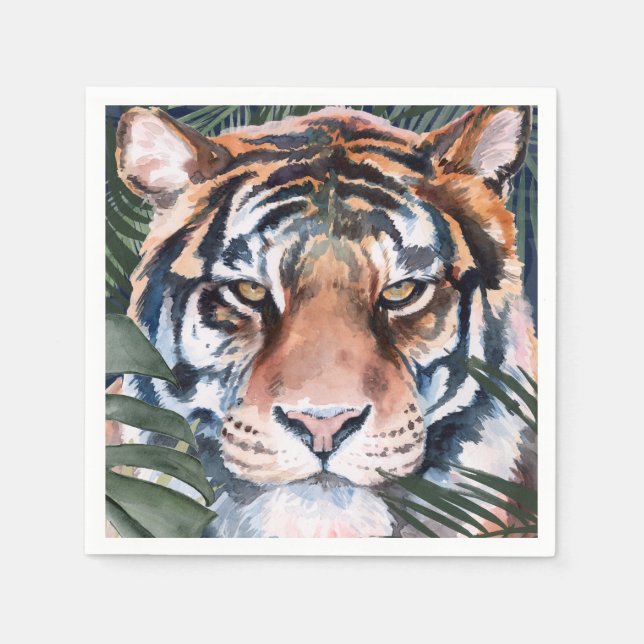 Jungle Cat - Tiger Napkins (Front)