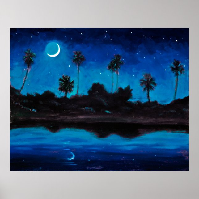 Jungle Coast Nocturne Poster (Front)