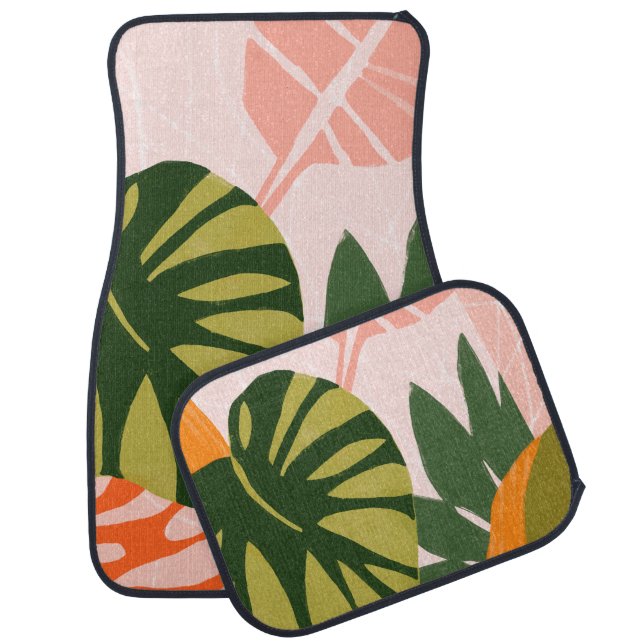 Jungle Collage I Car Floor Mat (Set)