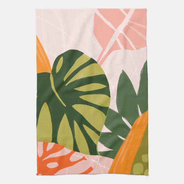 Jungle Collage I Kitchen Towel (Vertical)