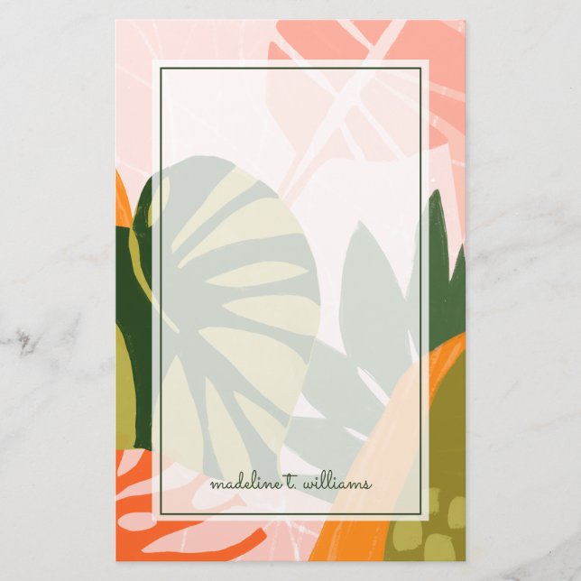 Jungle Collage I Stationery (Front)