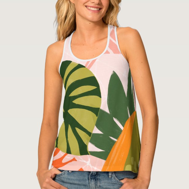 Jungle Collage I Tank Top (Front)