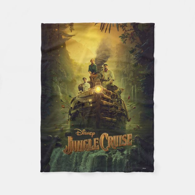 Jungle Cruise Movie Poster Fleece Blanket (Front)