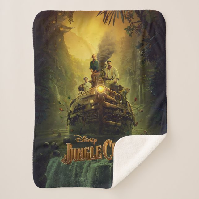 Jungle Cruise Movie Poster Sherpa Blanket (Front)