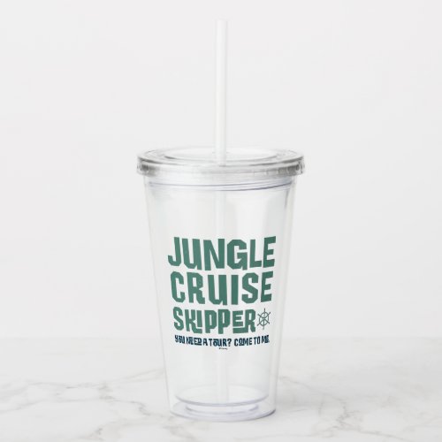 Jungle Cruise Skipper Acrylic Tumbler