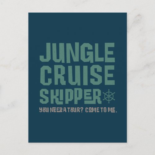 Jungle Cruise Skipper Postcard