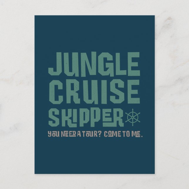 Jungle Cruise Skipper Postcard (Front)