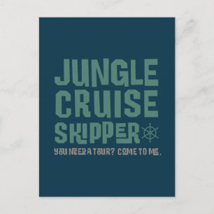 Jungle Cruise Skipper Postcard