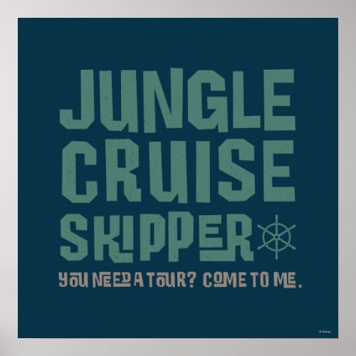 Jungle Cruise Skipper Poster