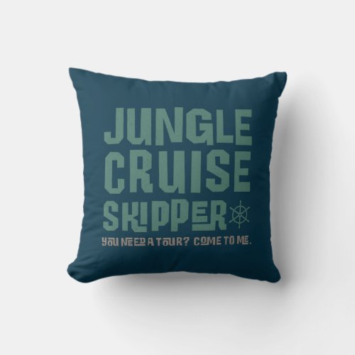 Jungle Cruise Skipper Throw Pillow