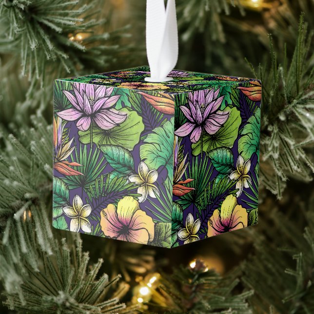 Jungle Cube Ornament (Tree)