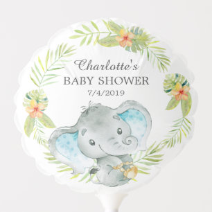Jungle Elephant Baby Shower Balloon