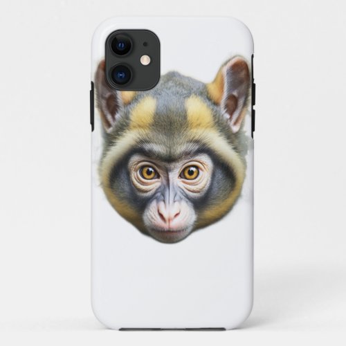 Jungle Explorer Curious Squirrel Monkey iPhone Ca iPhone 11 Case