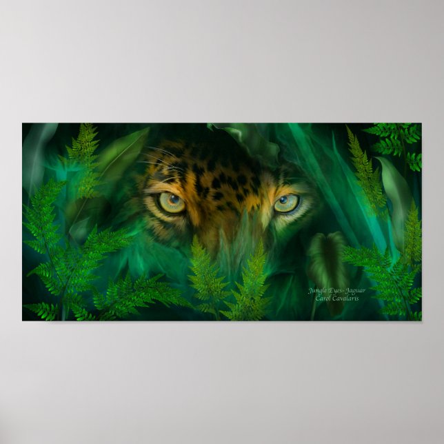 Jungle Eyes - Jaguar Art Poster/Print Poster (Front)