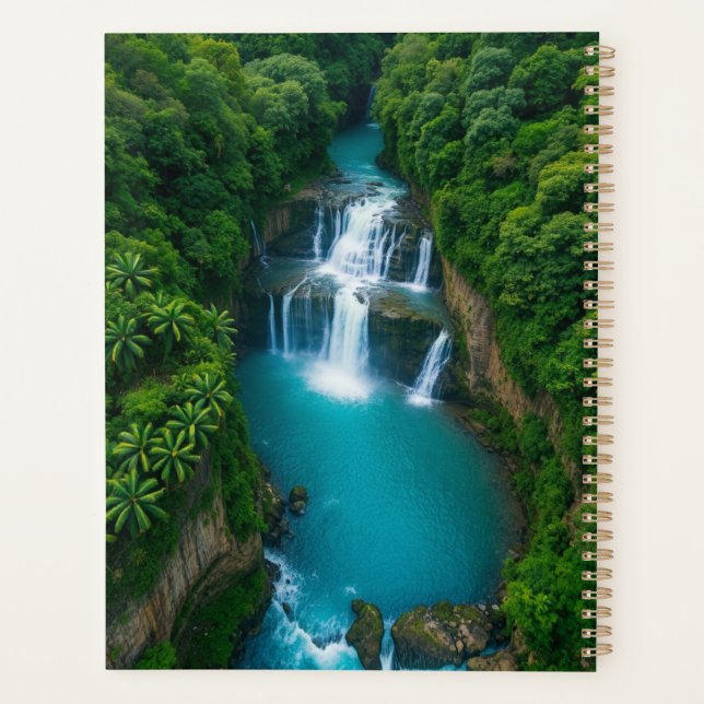 Jungle Fall Journal Where Thoughts Flow Like water Planner (Back)