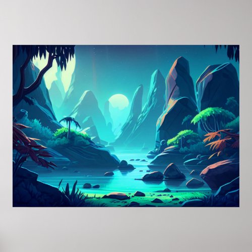  Jungle Fantasy Art Poster