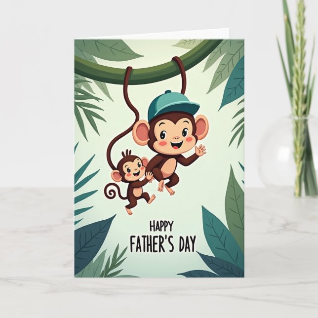 Jungle Fathers Day Art Card (Front)