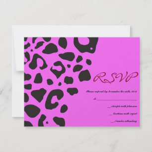 JUNGLE FEVER Bat Bar Mitzvah Reply Card