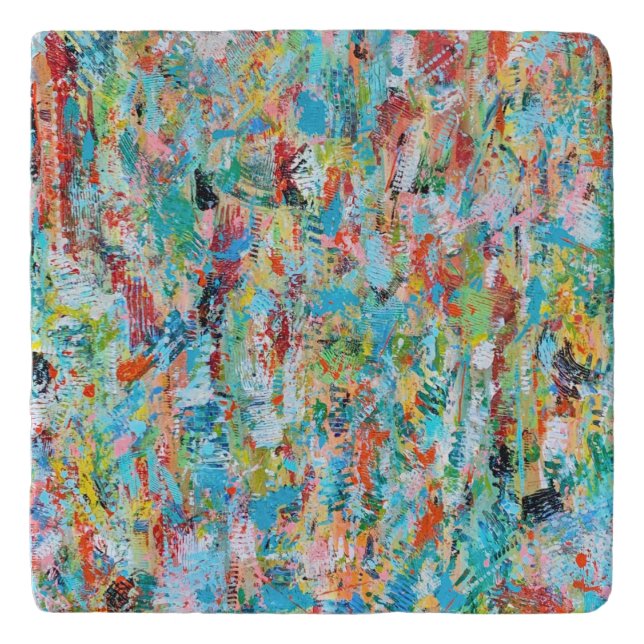 Jungle Fever Marble Trivet (Front)
