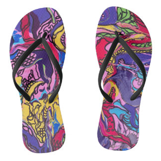 ‘Jungle Fever’ Women’s Printed Flip Flops
