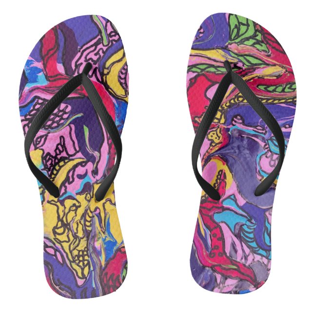 ‘Jungle Fever’ Women’s Printed Flip Flops (Footbed)