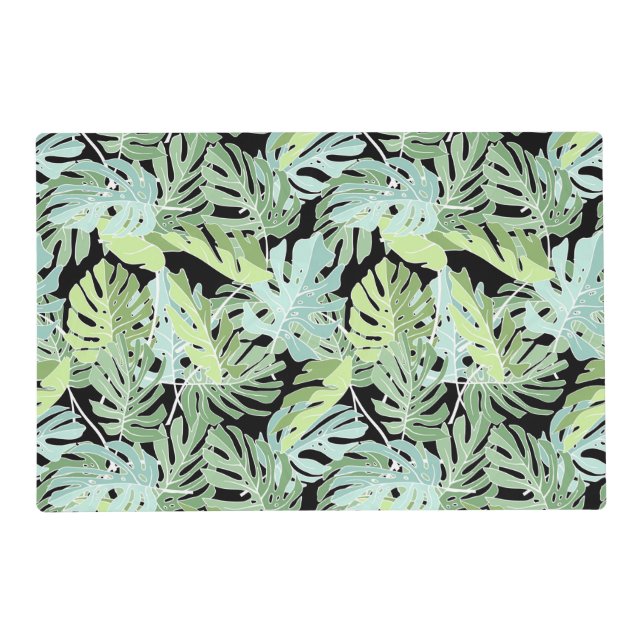 Jungle Floral Pattern 2 Placemat (Front)