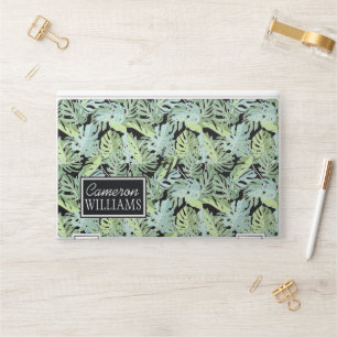 Jungle Floral Pattern Add Your Name HP Laptop Skin