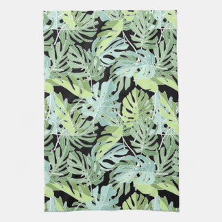 Jungle Floral Pattern Kitchen Towel