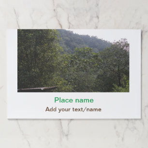 Jungle forest trees moutain travel add place name paper pad