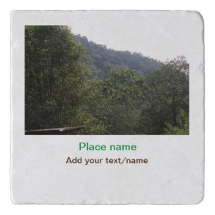 Jungle forest trees moutain travel add place name trivet