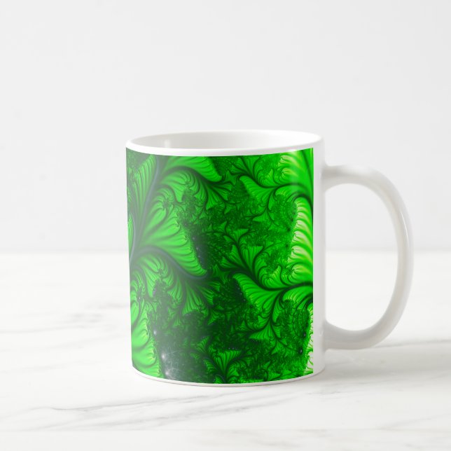 Jungle fractal coffee mug (Right)
