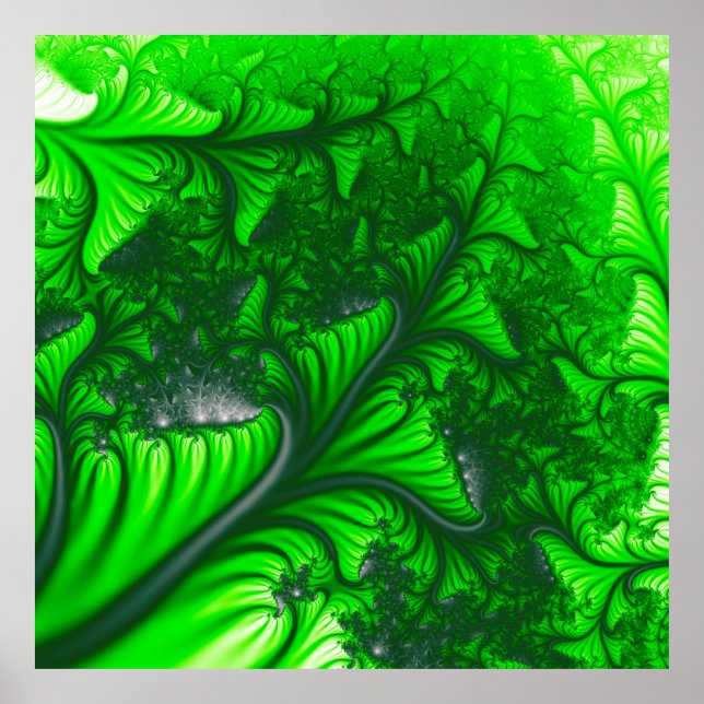 Jungle fractal poster (Front)
