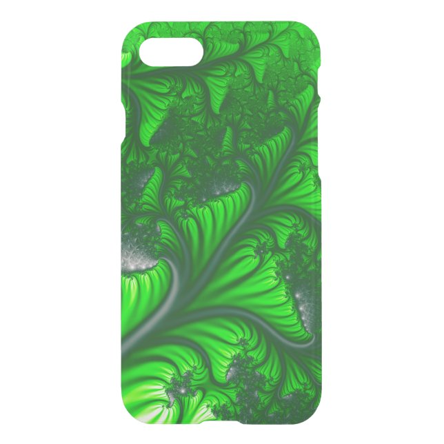 Jungle fractal uncommon iPhone case (Back)