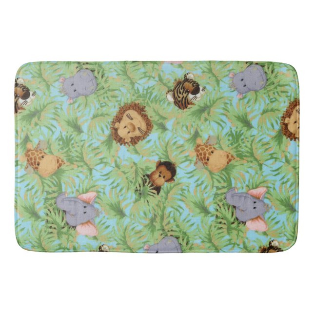 Jungle Friends Bathroom Mat (Front)