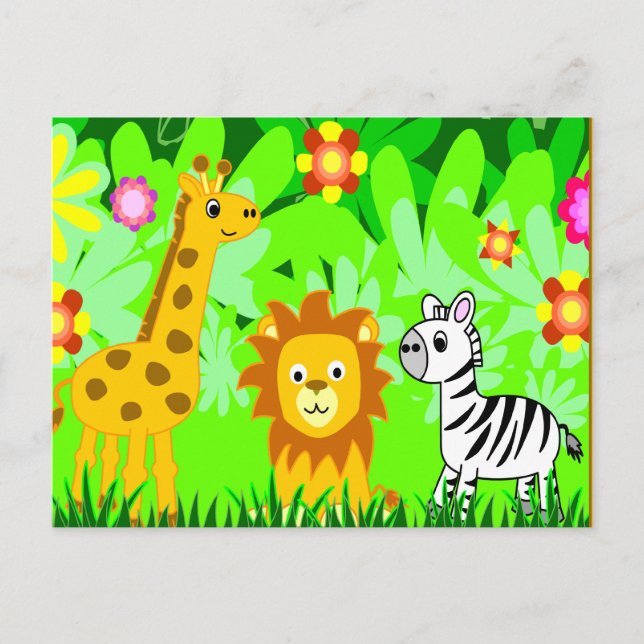 Jungle Friends Postcard (Front)