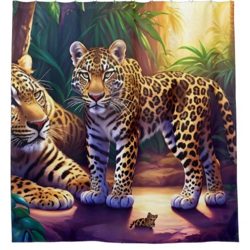 Jungle Friends Shower Curtain