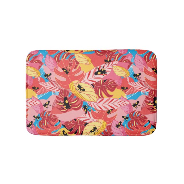 Jungle Frogs Bathroom Mat (Front)