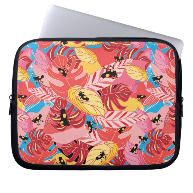 Jungle Frogs Laptop Sleeve (Front)