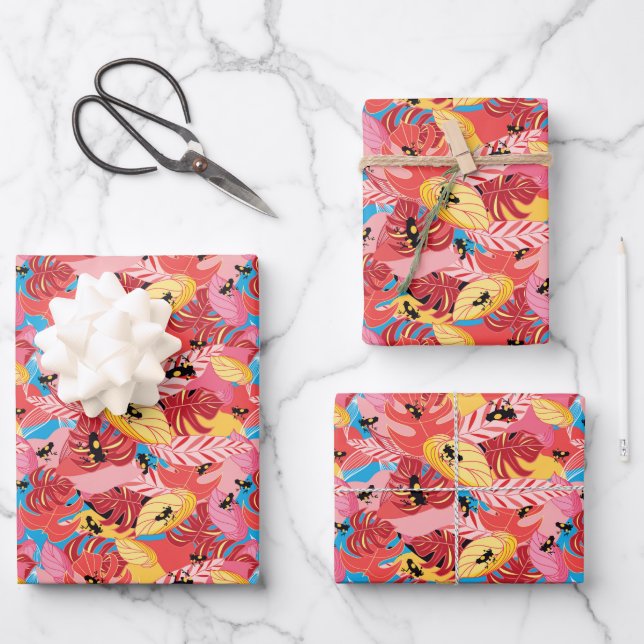 Jungle Frogs Wrapping Paper Sheets (Front)