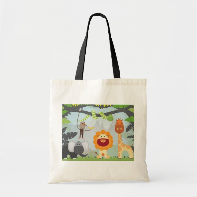 Jungle Fun Tote Bag (Front)