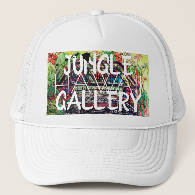 JUNGLE GALLERY HAWAII TRUCKER HAT (Front)