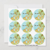 Jungle Giraffe Baby Cupcake Topper Shower Kit (Front)