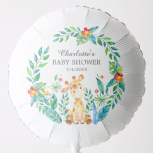 Jungle Giraffe Baby Shower Balloon