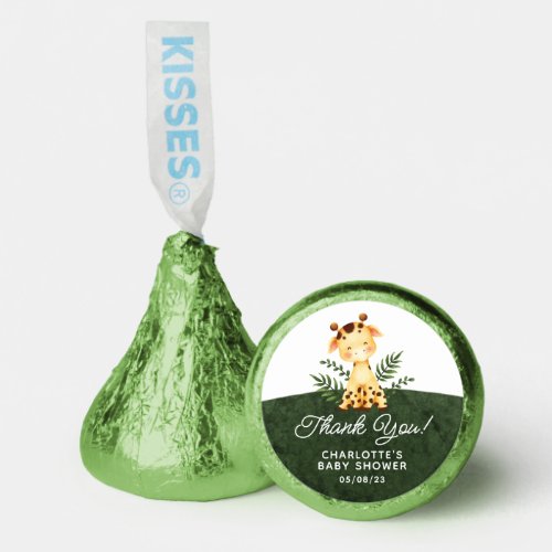 Jungle Giraffe Baby Shower Hersheys Kisses