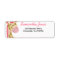 JUNGLE GIRAFFE PRINT (PINK) MAILING LABEL
