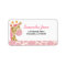 JUNGLE GIRAFFE PRINT (PINK) MAILING LABEL