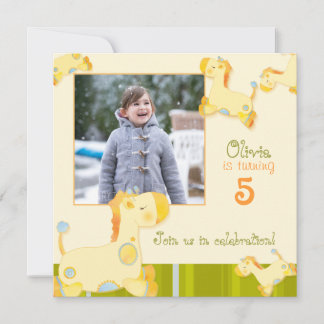Jungle Giraffes Birthday Party Photo Template