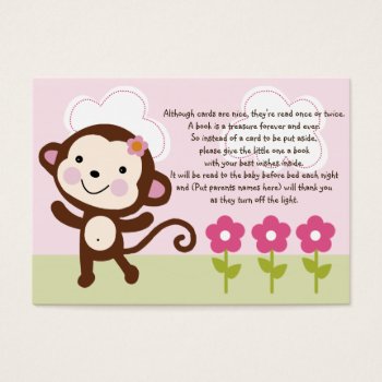 Jungle Girl/jungle Jill Monkey Favor Tag/card by Personalizedbydiane at Zazzle