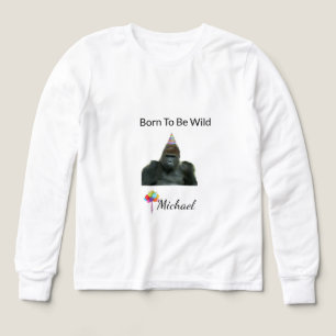 Jungle Gorilla Happy Birthday Art Tri-Blend Shirts